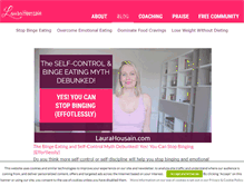 Tablet Screenshot of laurahoussain.com